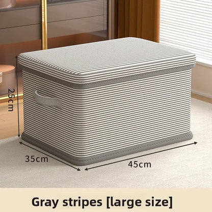 Boîte de Rangement Pliable Plastique avec Couvercle Grande Capacité