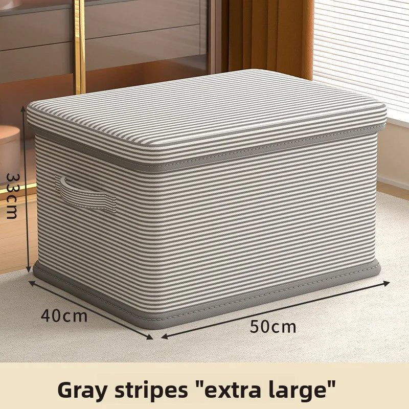 Boîte de Rangement Pliable Plastique avec Couvercle Grande Capacité