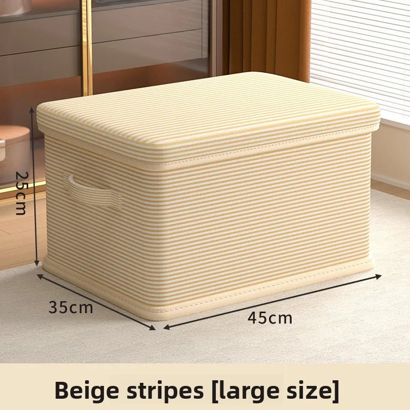 Boîte de Rangement Pliable Plastique avec Couvercle Grande Capacité