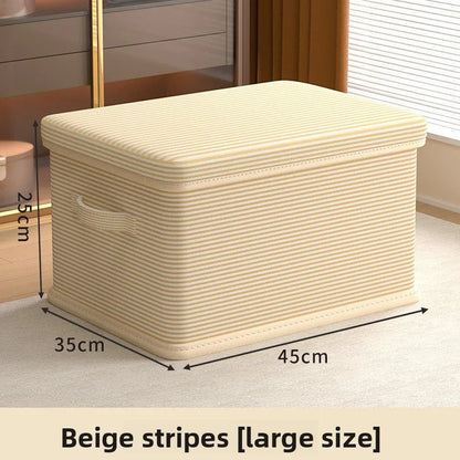 Boîte de Rangement Pliable Plastique avec Couvercle Grande Capacité