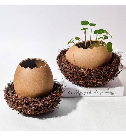 Bol en céramique décoratif en forme de coquille d'œuf 2
