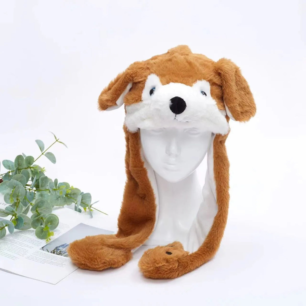 Bonnet Hiver Avec Oreilles Mobiles Amusant 12