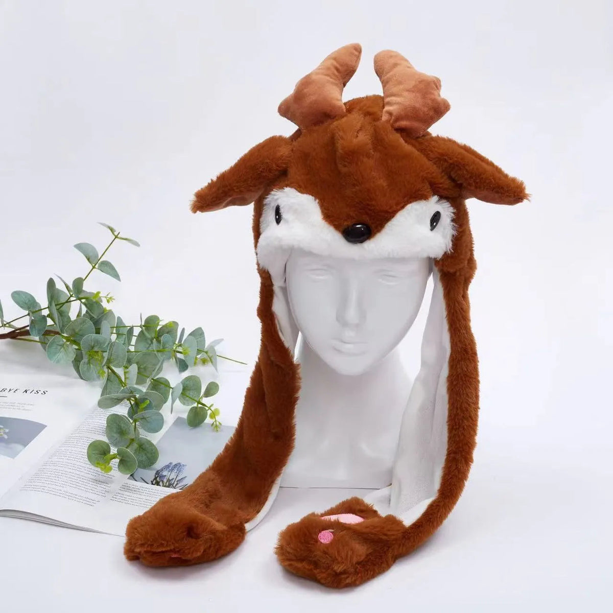 Bonnet Hiver Avec Oreilles Mobiles Amusant 15