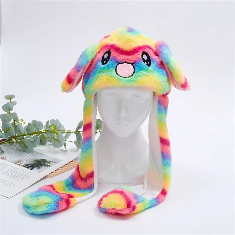Bonnet Hiver Avec Oreilles Mobiles Amusant 3