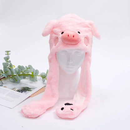 Bonnet Hiver Avec Oreilles Mobiles Amusant 31