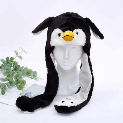 Bonnet Hiver Avec Oreilles Mobiles Amusant 33