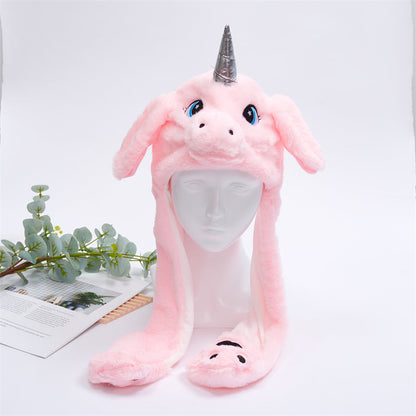 Bonnet Hiver Avec Oreilles Mobiles Amusant 42