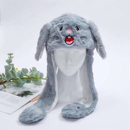 Bonnet Hiver Avec Oreilles Mobiles Amusant 44