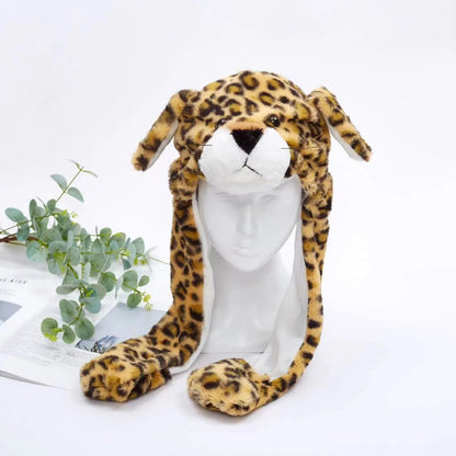 Bonnet Hiver Avec Oreilles Mobiles Amusant 51