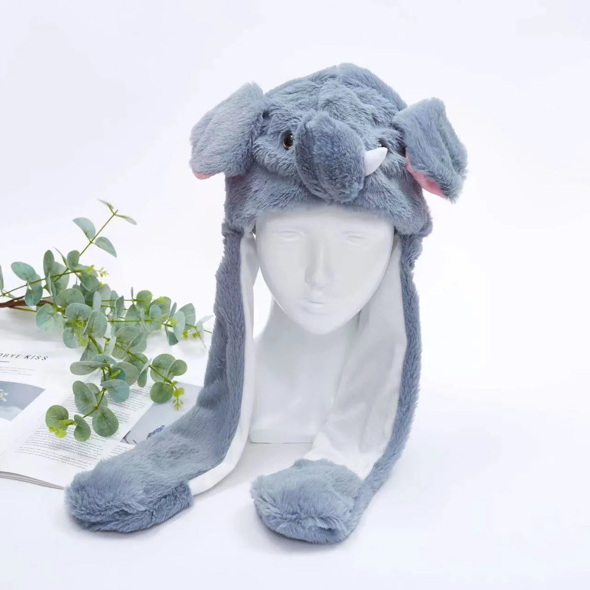Bonnet Hiver Avec Oreilles Mobiles Amusant 55