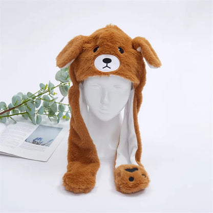Bonnet Hiver Avec Oreilles Mobiles Amusant 6