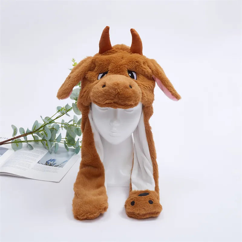 Bonnet Hiver Avec Oreilles Mobiles Amusant 9