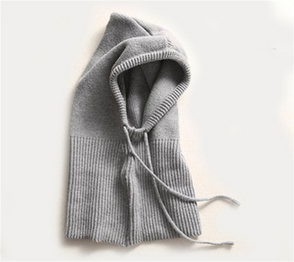 Bonnet d'Hiver Tricoté avec Capuche 2