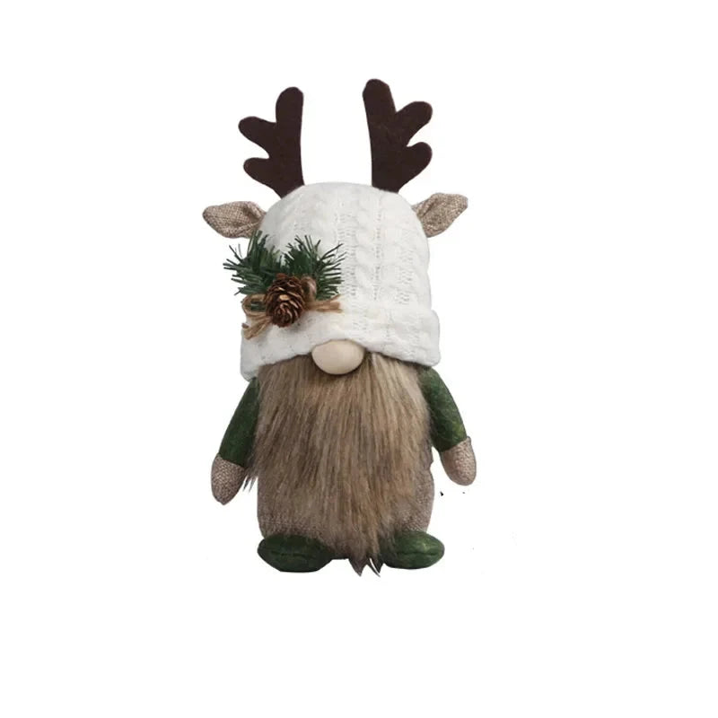 Décoration de Noël Luxueuse en Peluche pour Fenêtre