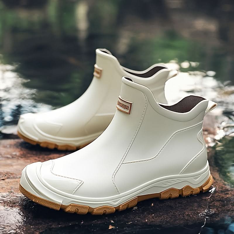 Bottes de pluie – Chaussures imperméables pour extérieur, jardin et activités quotidiennes-Beige-36-Oslo France