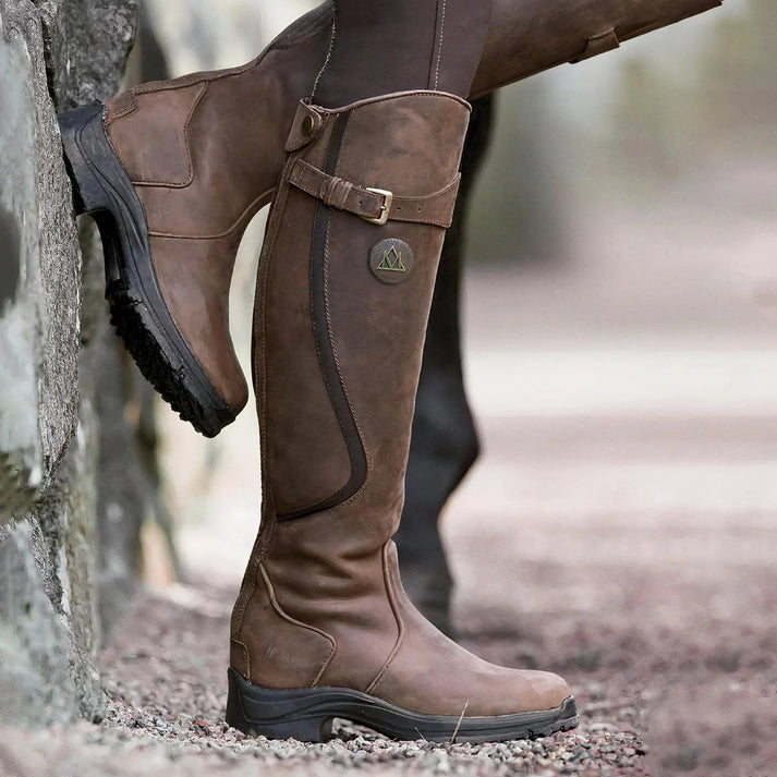 Bottes Hautes Femme Cuir Souple Coupe Ajustée Equitation - Foivo