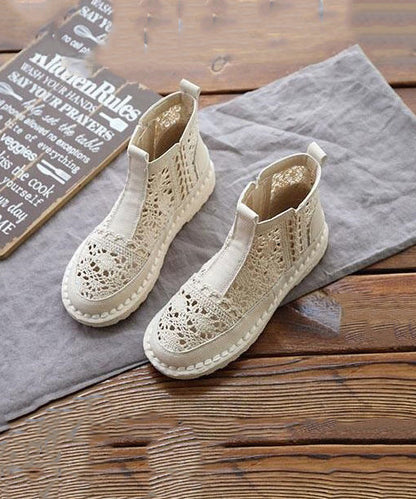 Bottes Femme Ajourées en Dentelle 1
