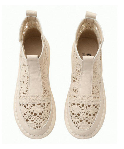 Bottes Femme Ajourées en Dentelle 4