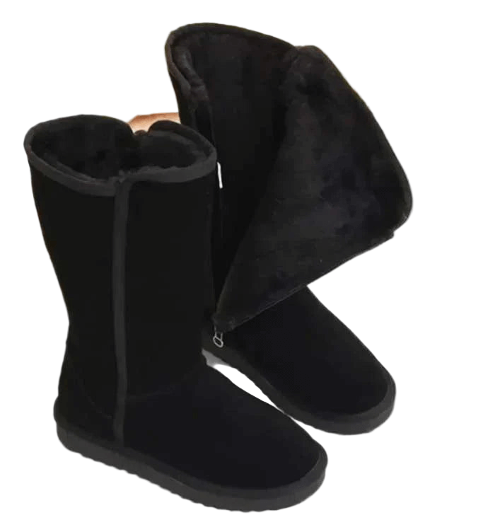 Bottes Femme en Daim Coupe Classique - Foivo