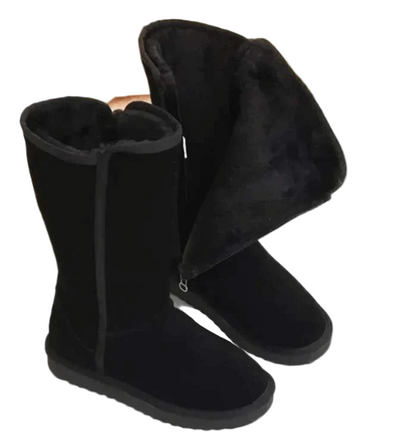 Bottes Femme en Daim Coupe Classique - Foivo