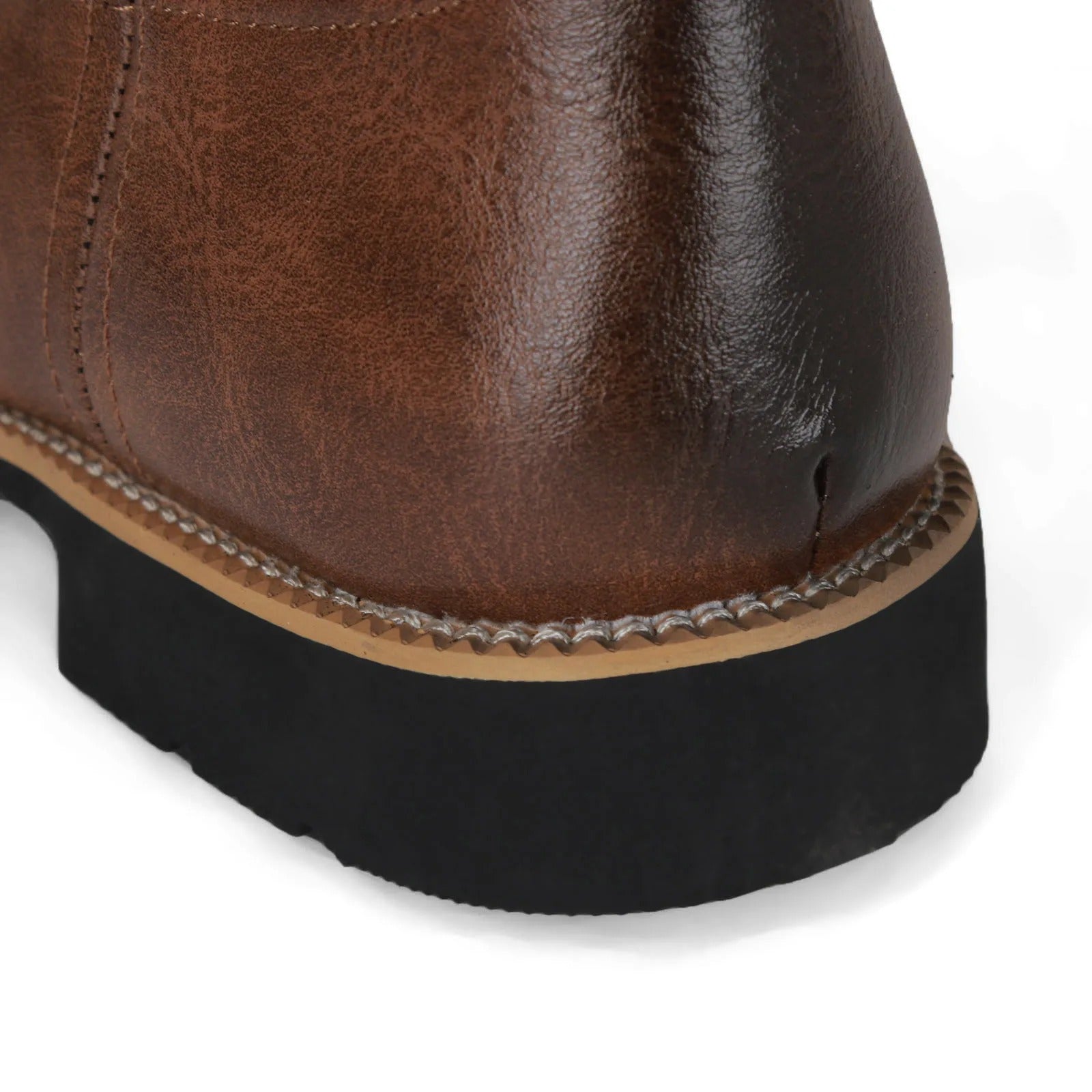 Bottes Homme Santiags Mi-Mollet avec Motif Totem 7