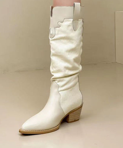 Bottes Longues Femme à Bout Pointu 1