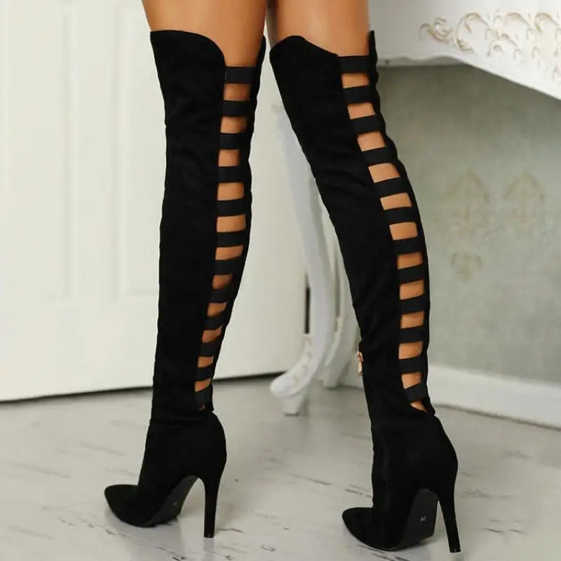 Bottes Longues Femme à Talons Hauts Chic 4
