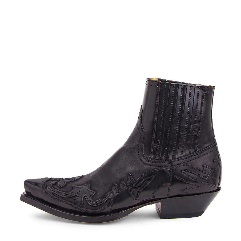 Bottes Femme Cuir Brodées Style Western - Foivo