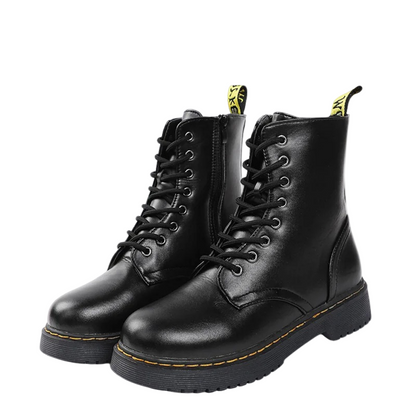 Bottes Femme Synthétique Fermeture Éclair Latérale - Foivo