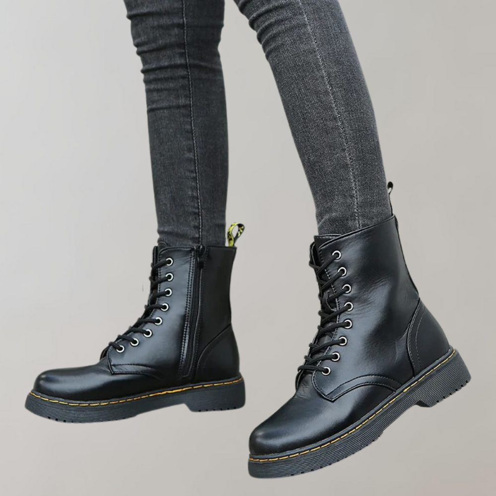 Bottes de Combat pour Femmes avec Fermeture Éclair Latérale 4