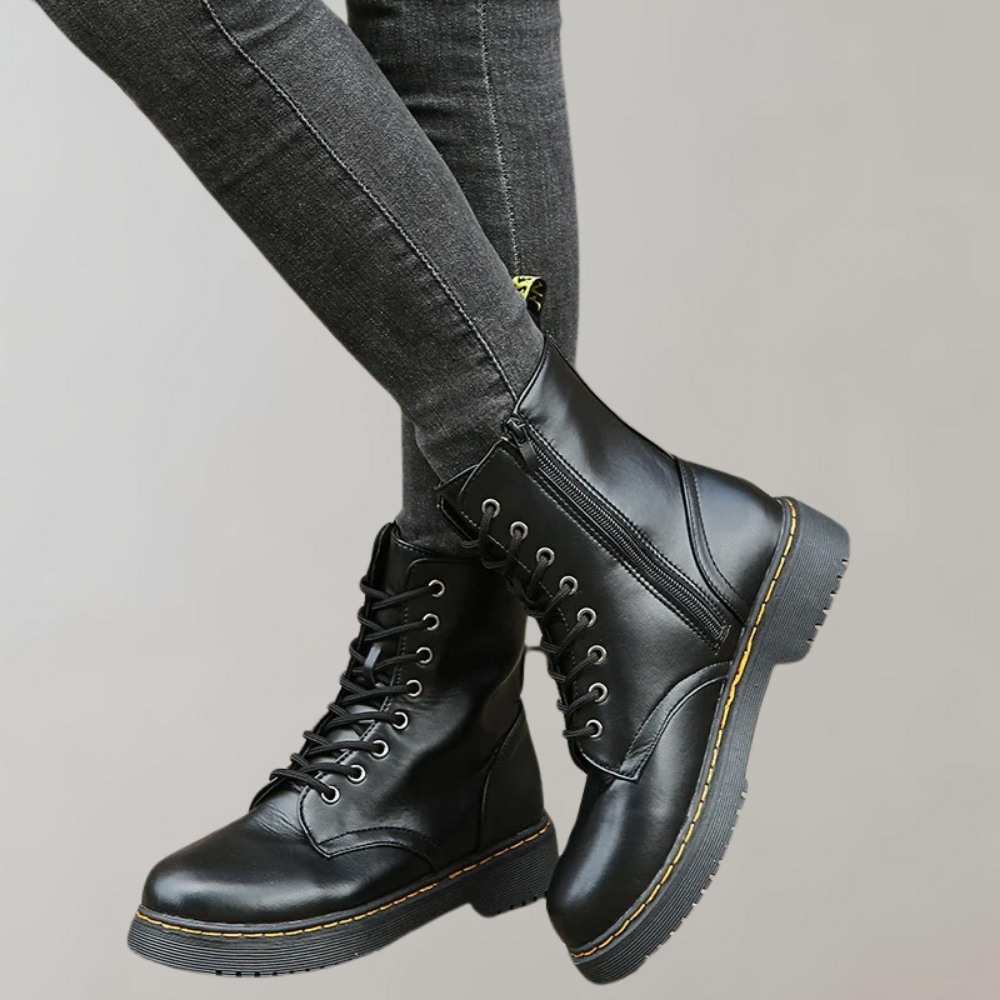 Bottes de Combat pour Femmes avec Fermeture Éclair Latérale 6
