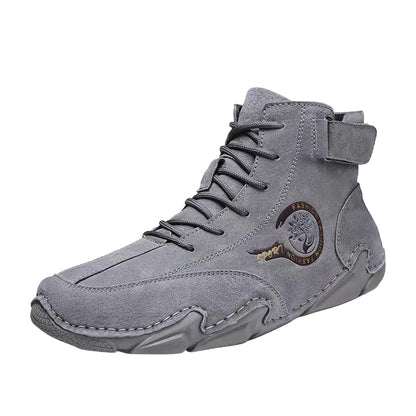 Bottes Homme Cuir Confortable Coupe Classique - Foivo