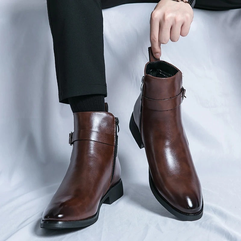 Bottes pour Hommes en Cuir Chic 6