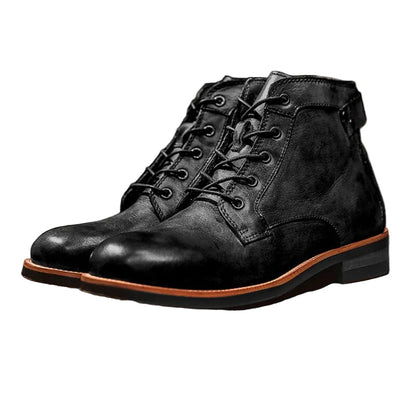 Bottines Homme Cuir Confort Coupe Classique - Foivo