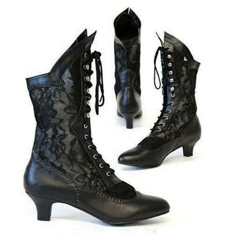 Bottines Vintage pour Femmes Chic 4
