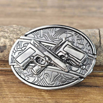 Boucle de Ceinture Cowboy Métallique avec Outil EDC Caché 10