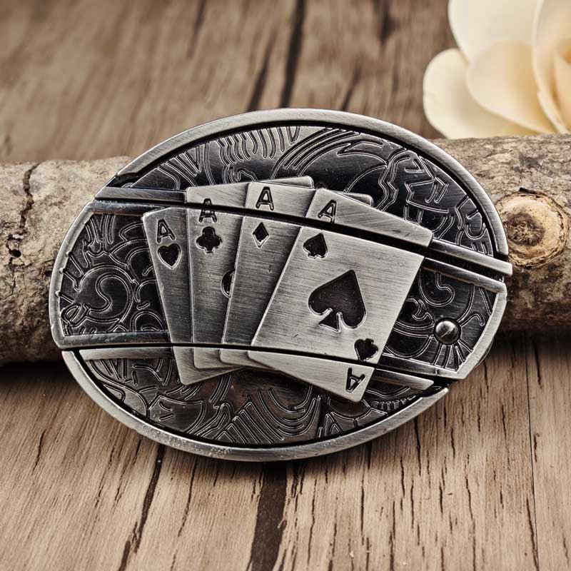 Boucle de Ceinture Cowboy Métallique avec Outil EDC Caché 16