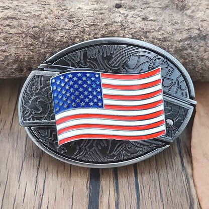Boucle de Ceinture Cowboy Métallique avec Outil EDC Caché 28