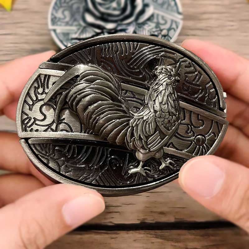 Boucle de Ceinture Cowboy Métallique avec Outil EDC Caché 29