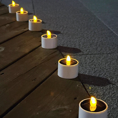 Bougies LED Solaire Éclairage Extérieur Vacillant 1