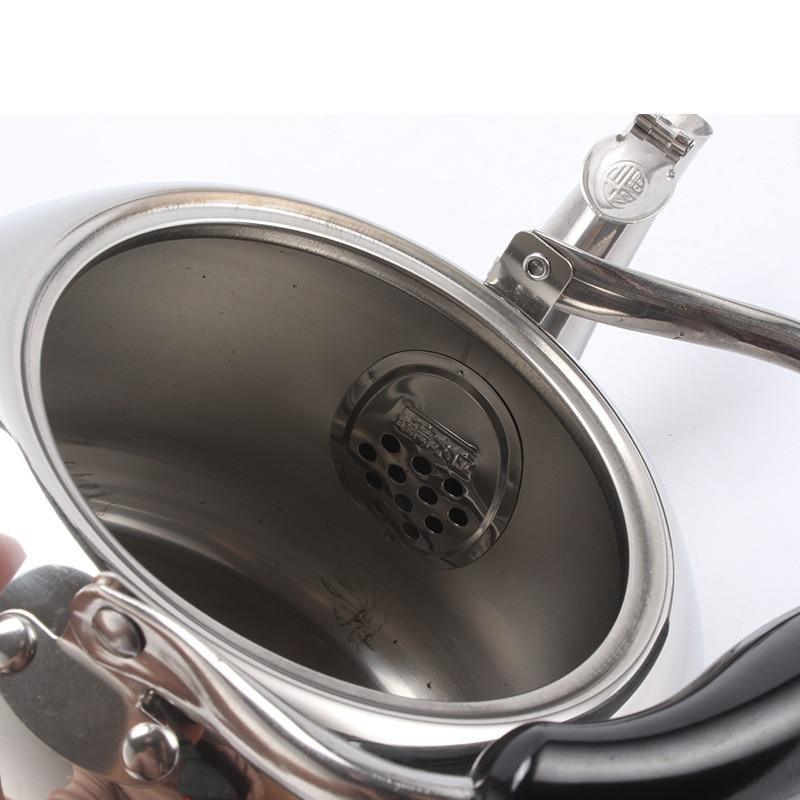 Bouilloire en Acier Inoxydable avec Sifflet pour Cuisinière 2