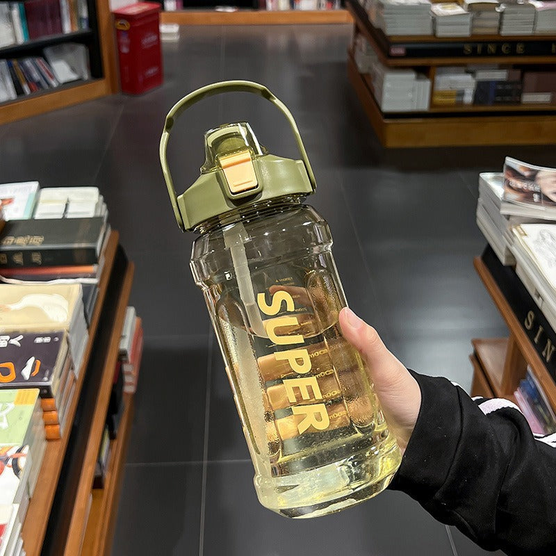 Bouteille D'Eau Unisexe Moderne Avec Paille Intégrée 0