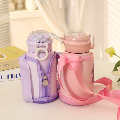 Bouteille Isotherme 1L Femme Pratique avec Design Amusant 3