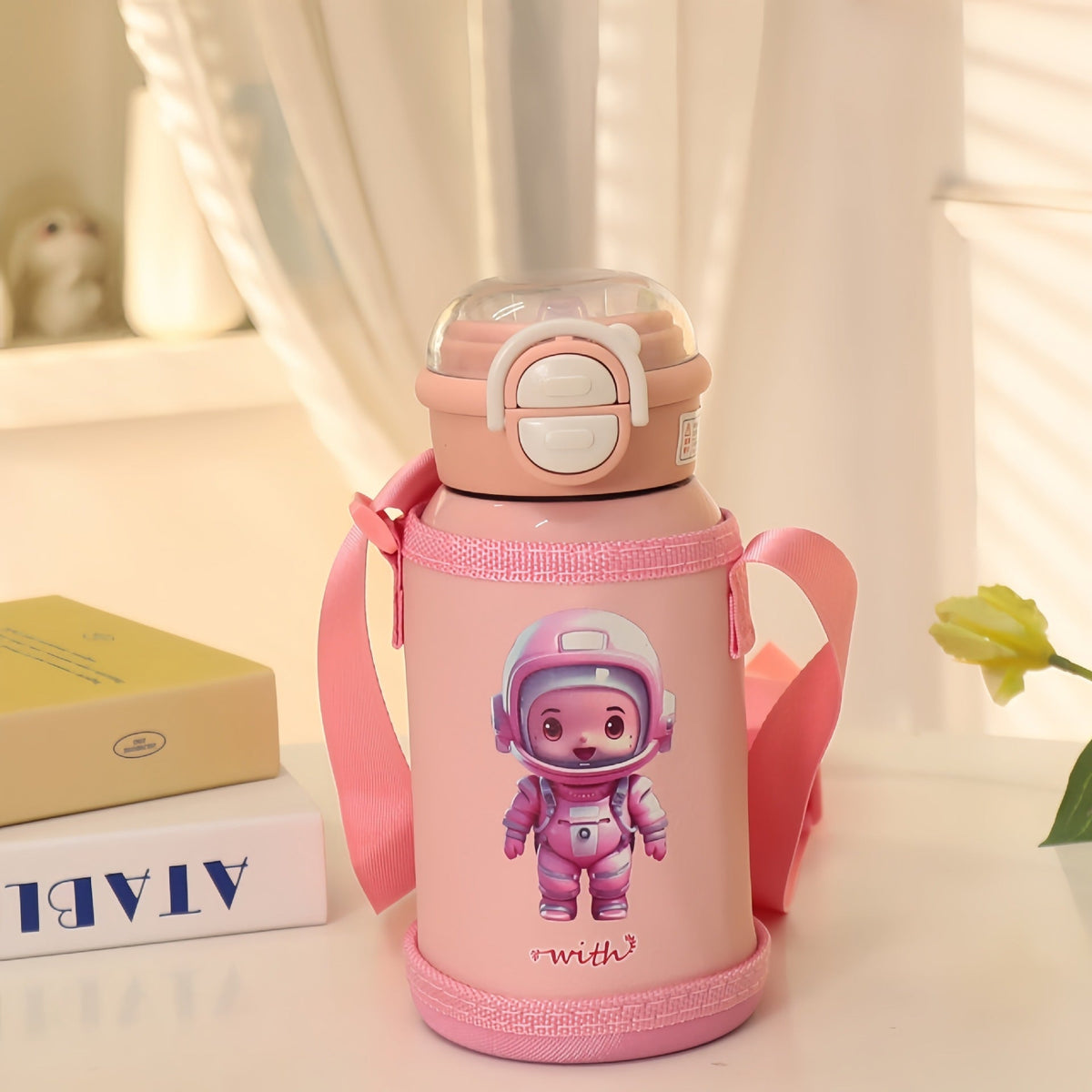 Bouteille Isotherme 1L Femme Pratique avec Design Amusant 6