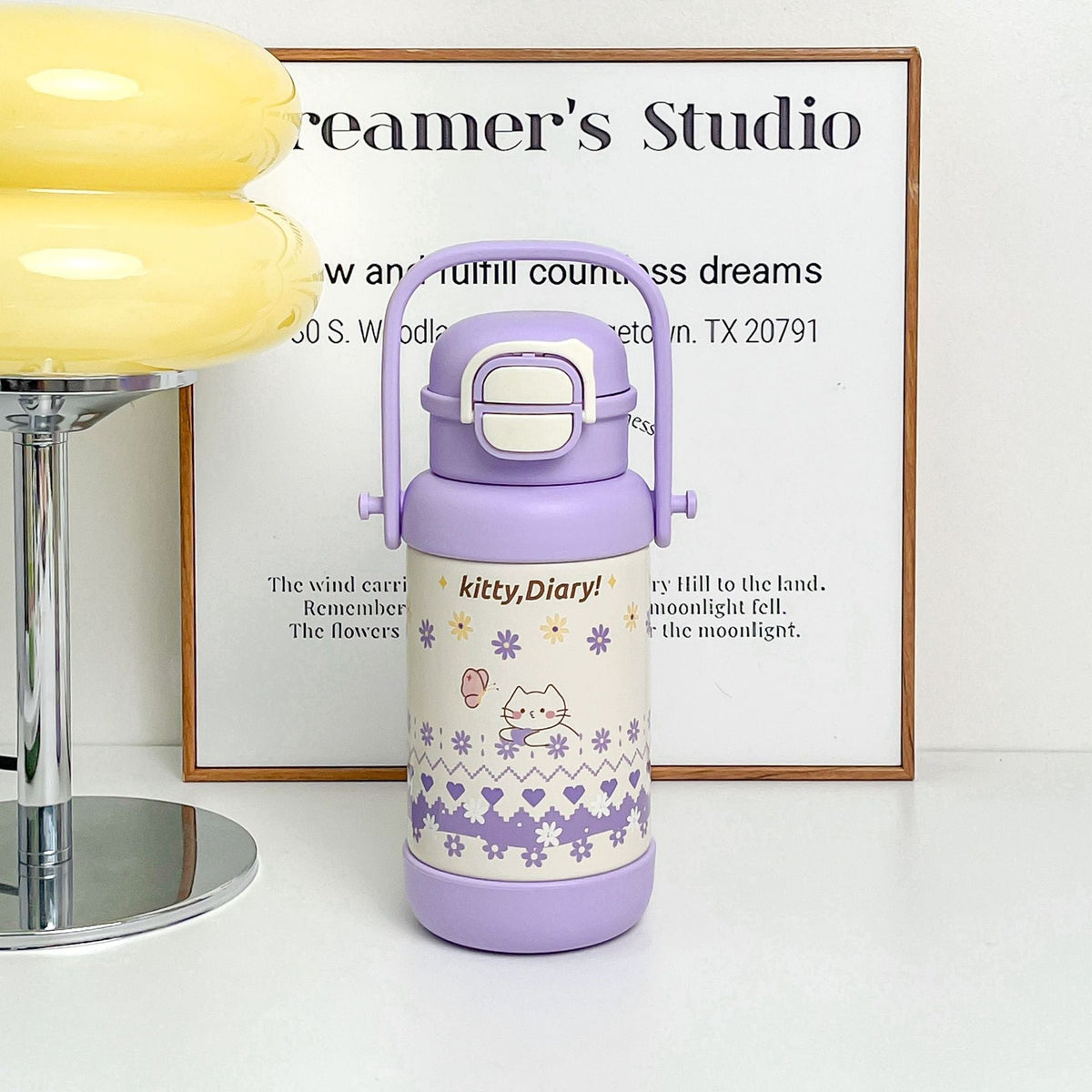 Bouteille Isotherme Femme Design Amusant avec Poignée Ergonomique 5