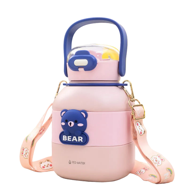 Bouteille Isotherme Inox Femme Design Ours - Foivo