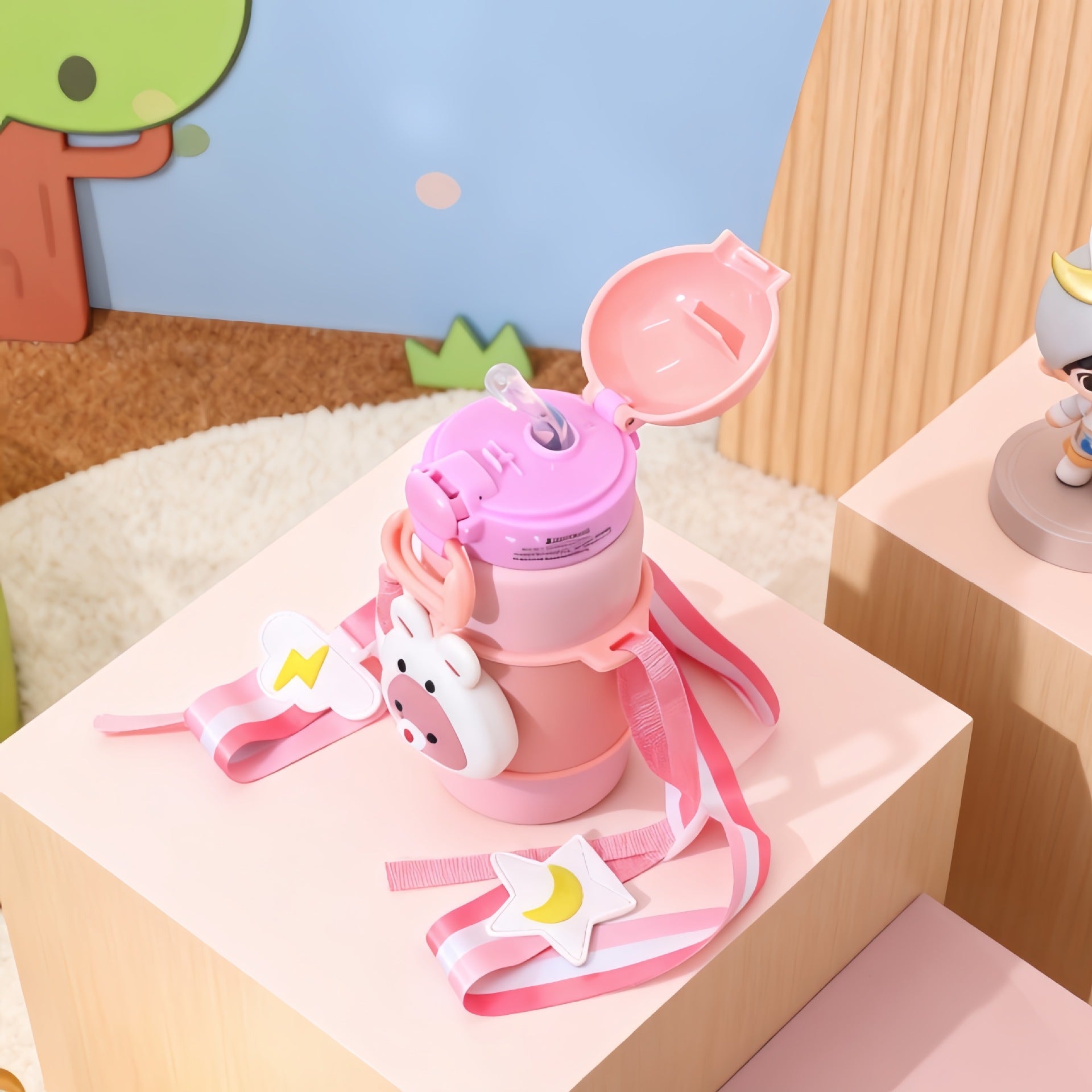 Bouteille d'Eau Isolée Femme Design Lapin 2