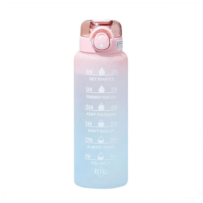 Bouteille d'eau Motivante avec Paille 10