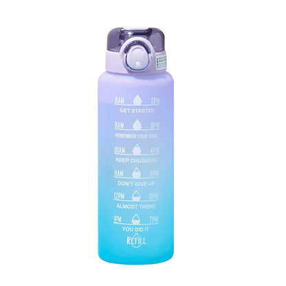 Bouteille d'eau Motivante avec Paille 11
