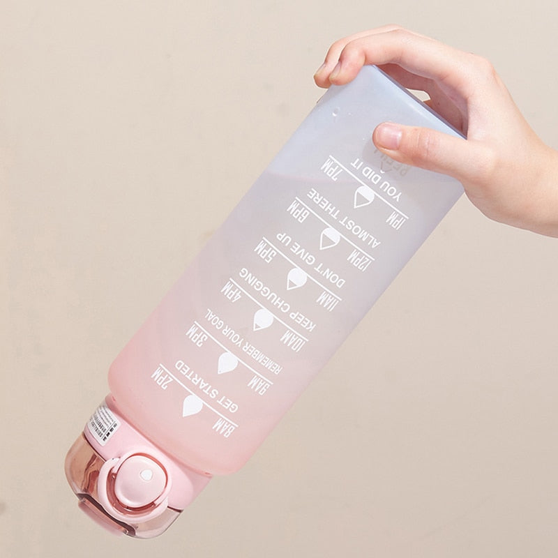 Bouteille d'eau Motivante avec Paille 5